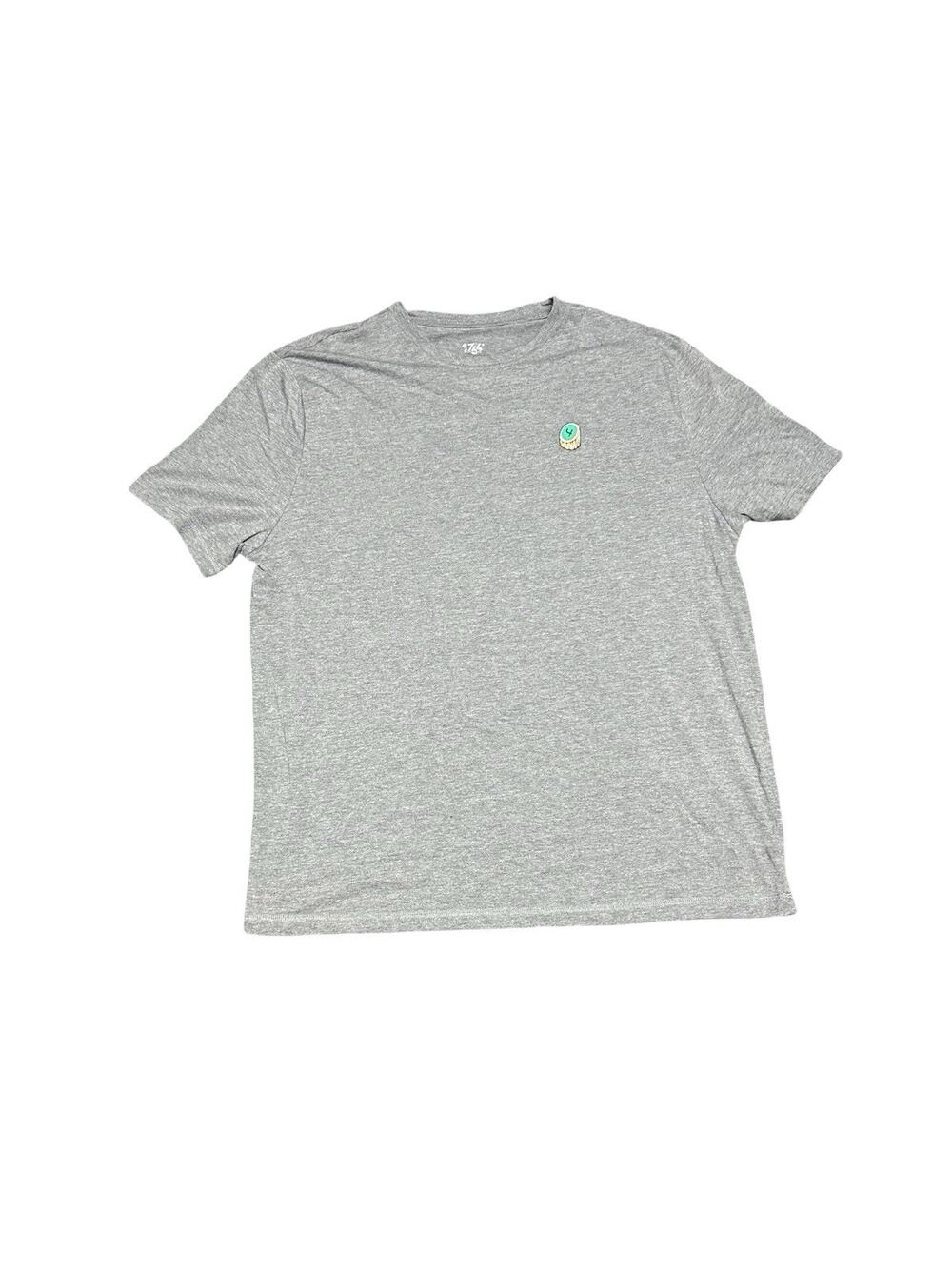 1764 Short Par 4 Golf T-Shirt Gray Embroidered Tee Adult 2XL